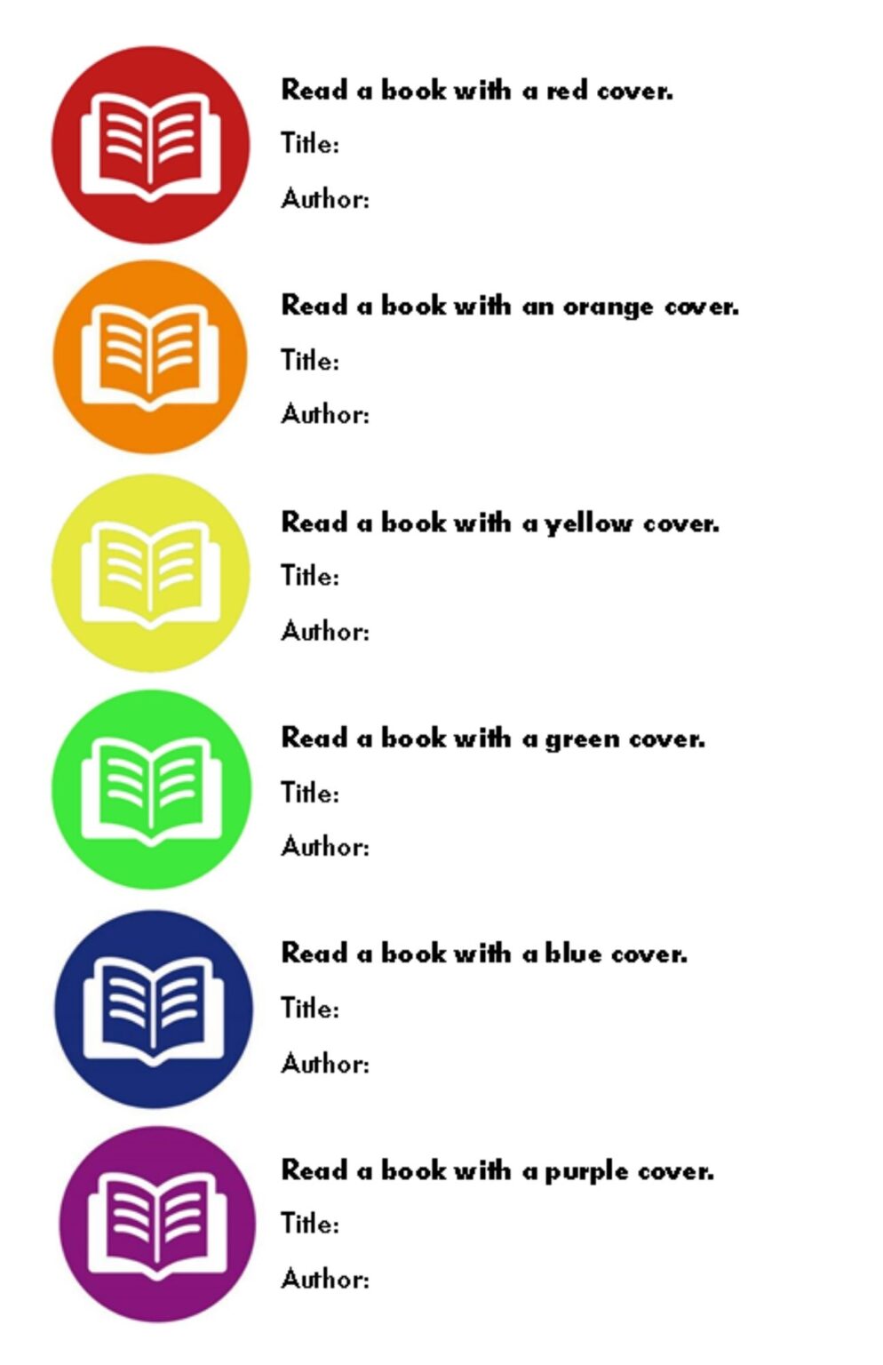 Reading Colors Your World Chillicothe Public Library